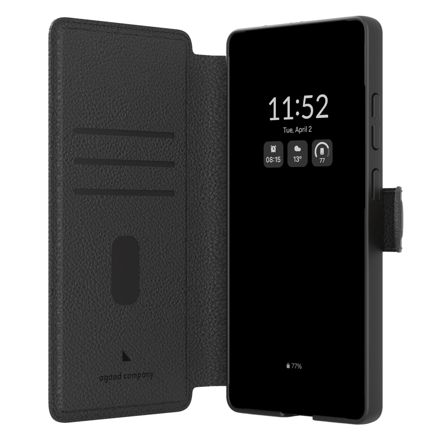 agood company Lommebokdeksel Samsung S25 Ultra Svart