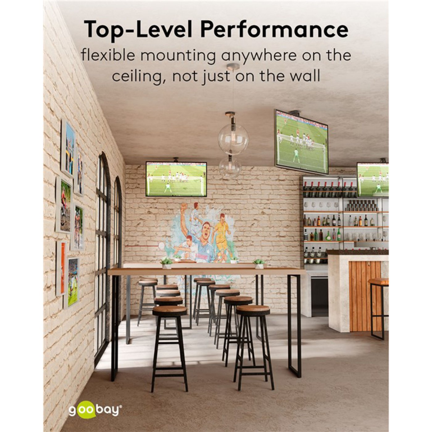 Takfeste for TV på 23–55"