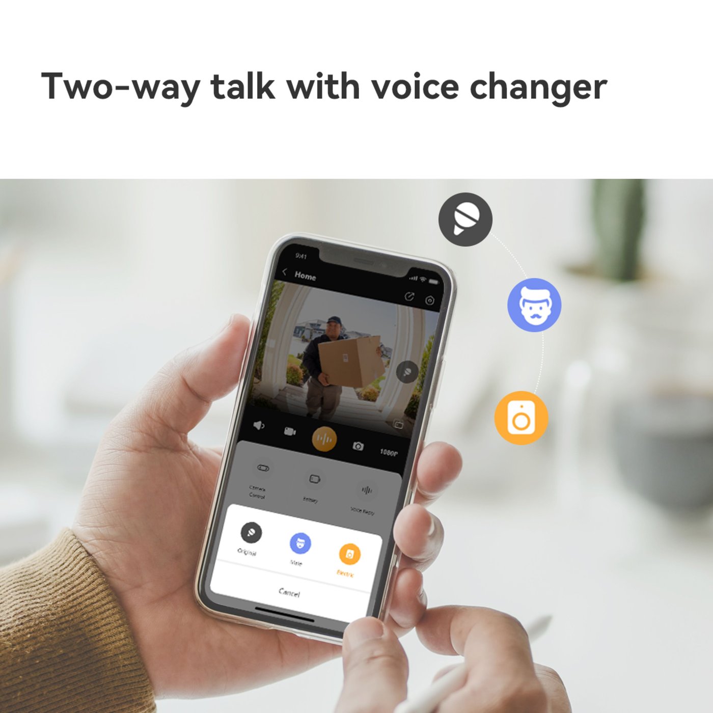 Imou Doorbell 2S 2K Trådlös videodörrklocka med ringklocka