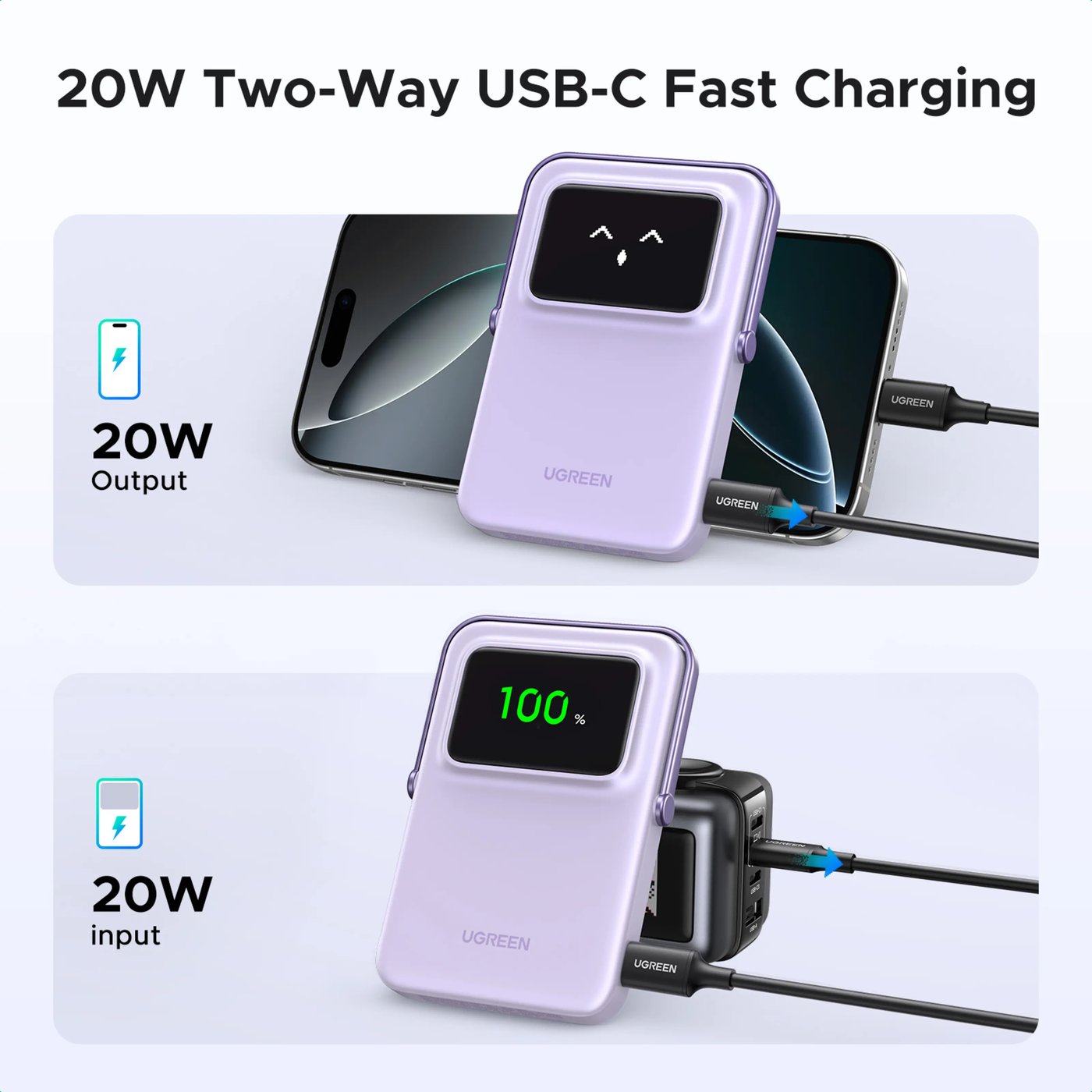 Ugreen Uno Magnetisk powerbank 5000 mAh
