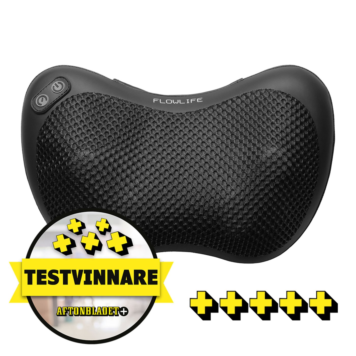 Flowlife Flowpillow Heat Massagekudde Black Edition