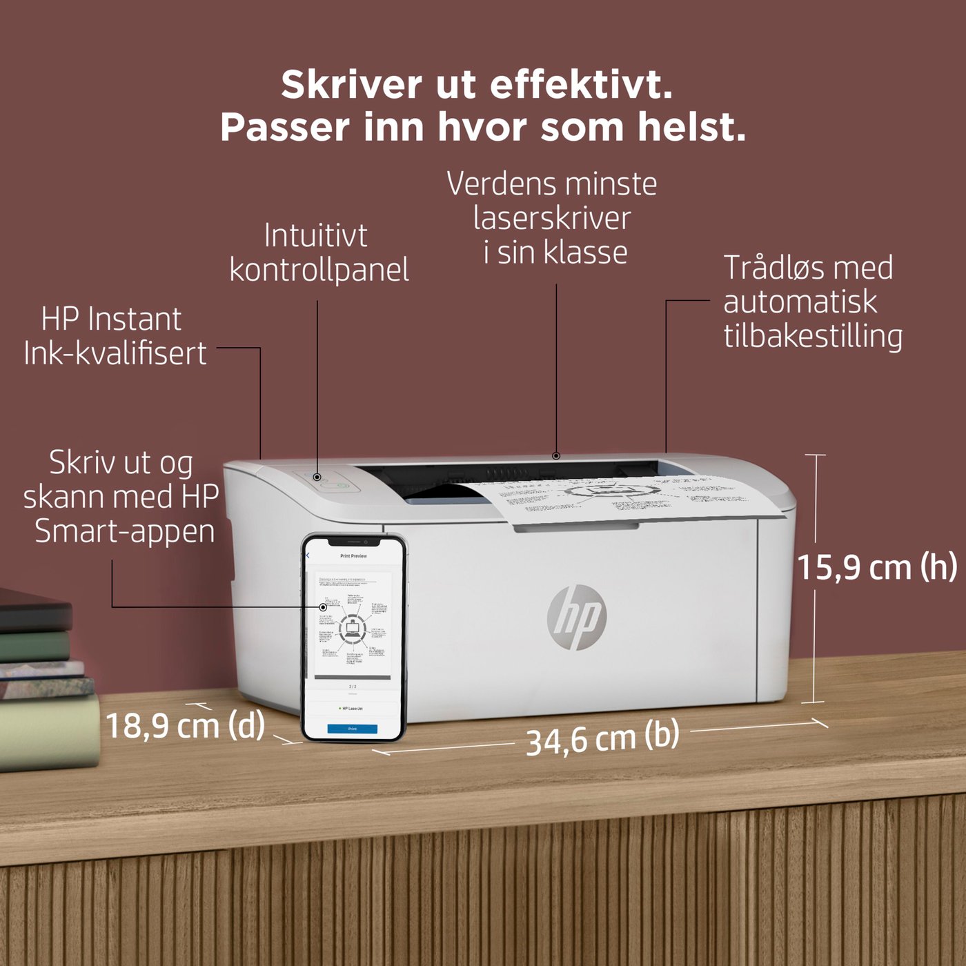 HP LaserJet M110w Laserskriver
