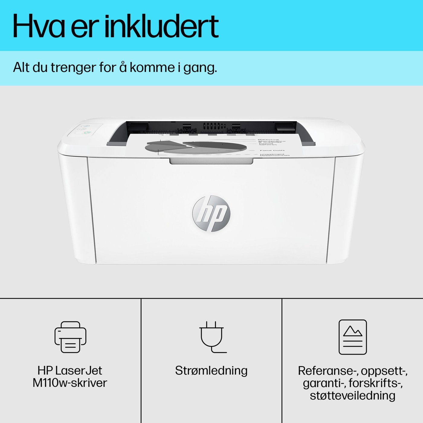 HP LaserJet M110w Laserskriver