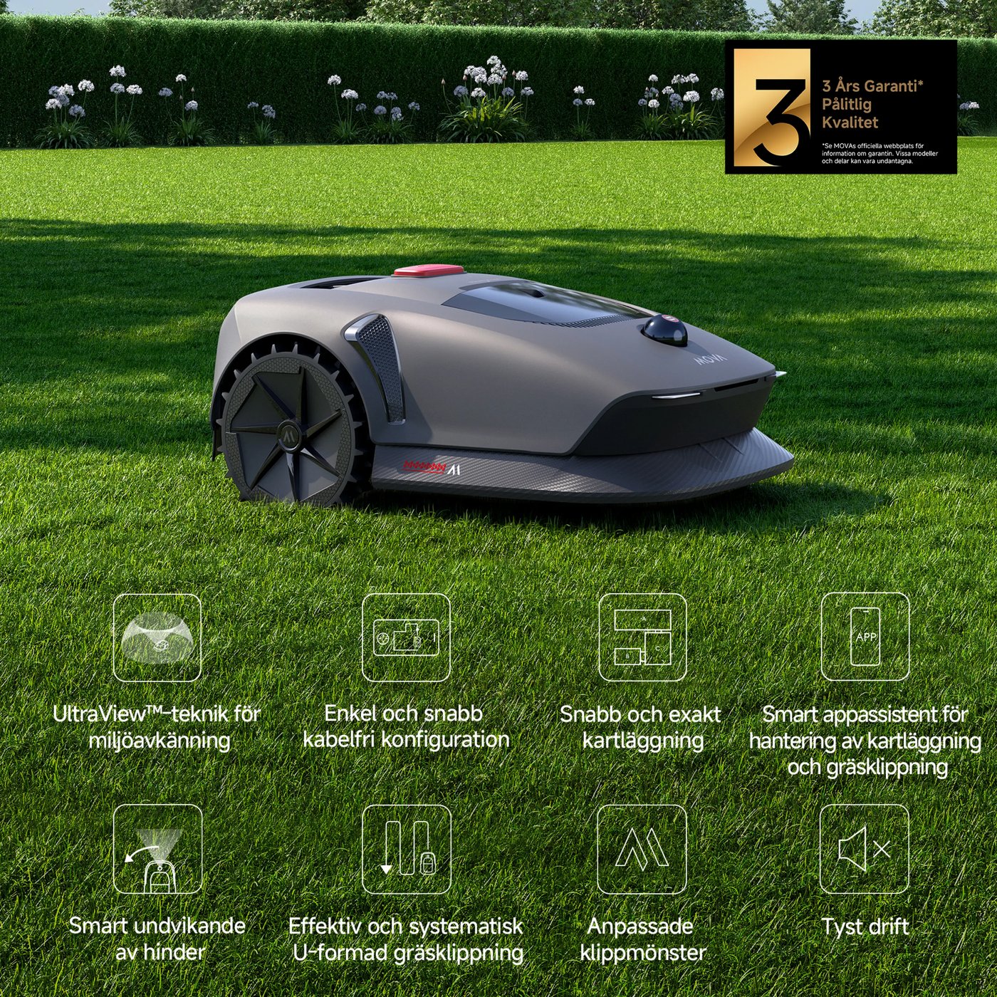 MOVA 600 Robotic Lawn Mower Robotgräsklippare