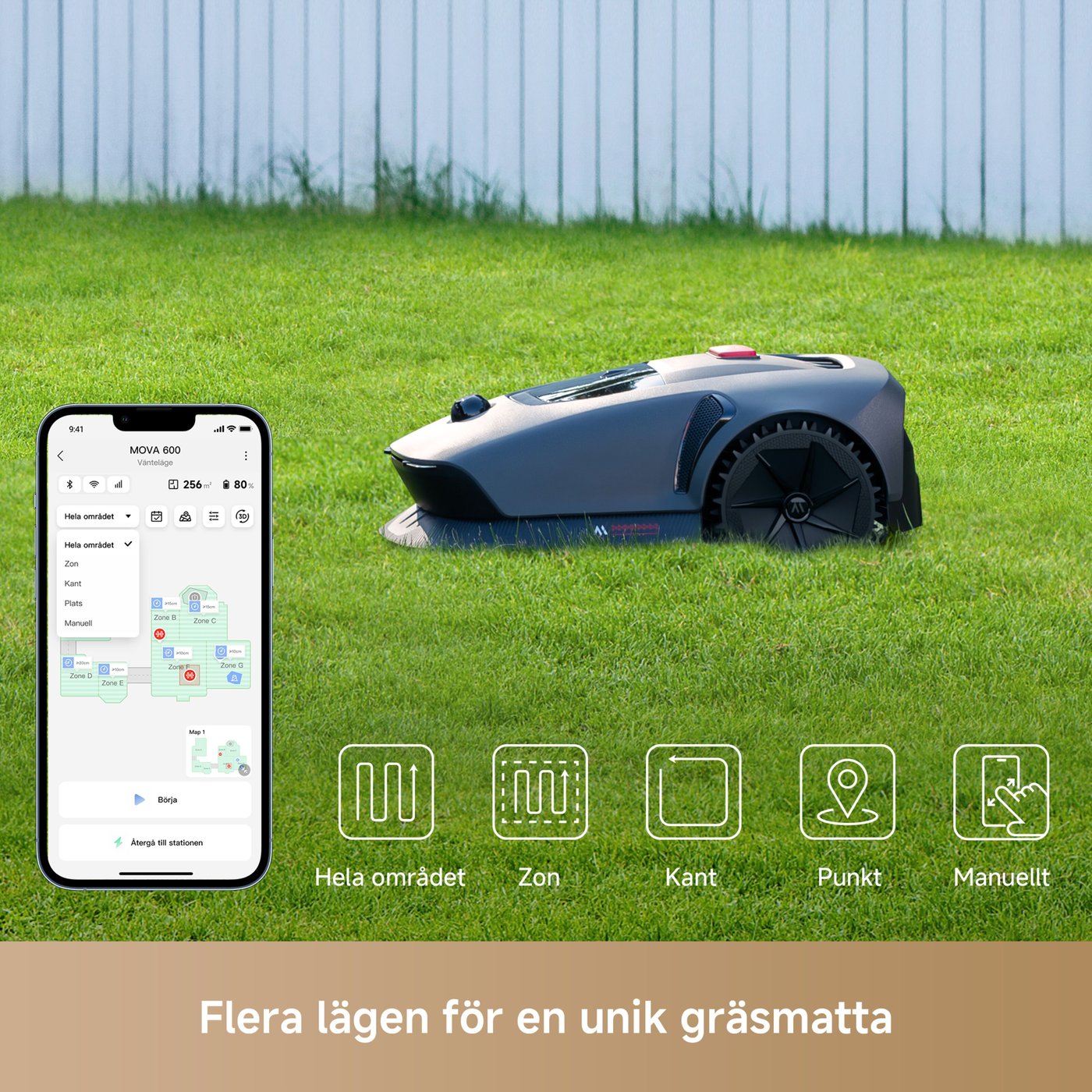 MOVA 600 Robotic Lawn Mower Robotgräsklippare