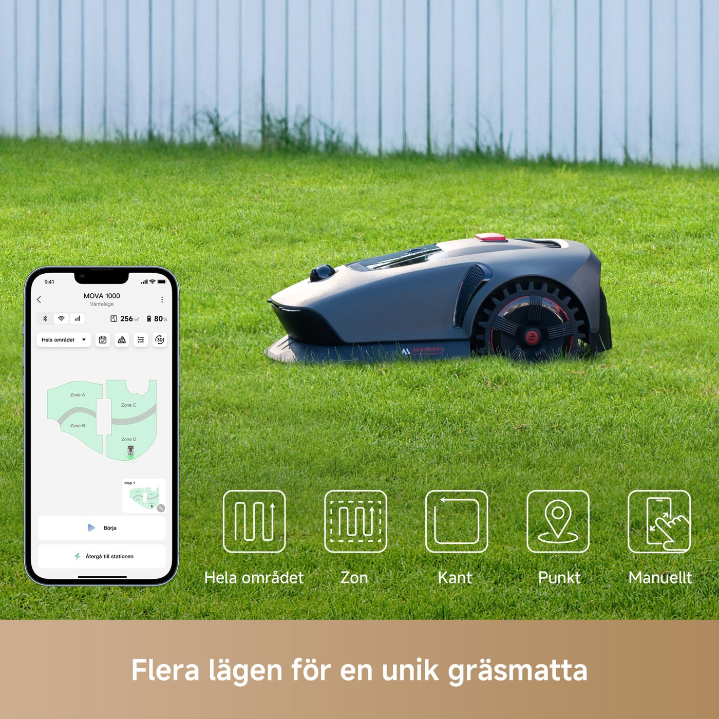 MOVA 1000 Robotic Lawn Mower Robotgräsklippare