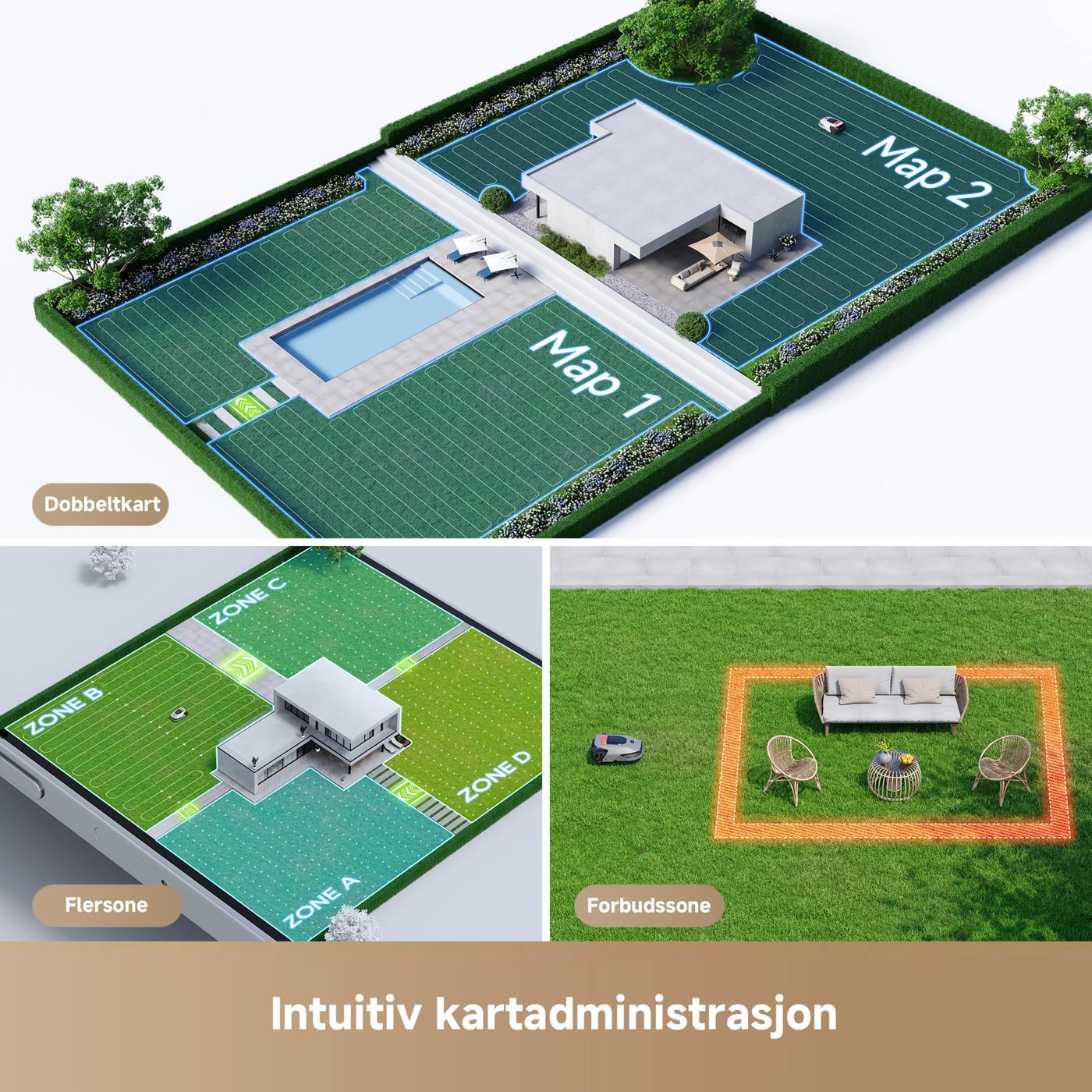 Dreame A1 Pro Robotgressklipper 2000
