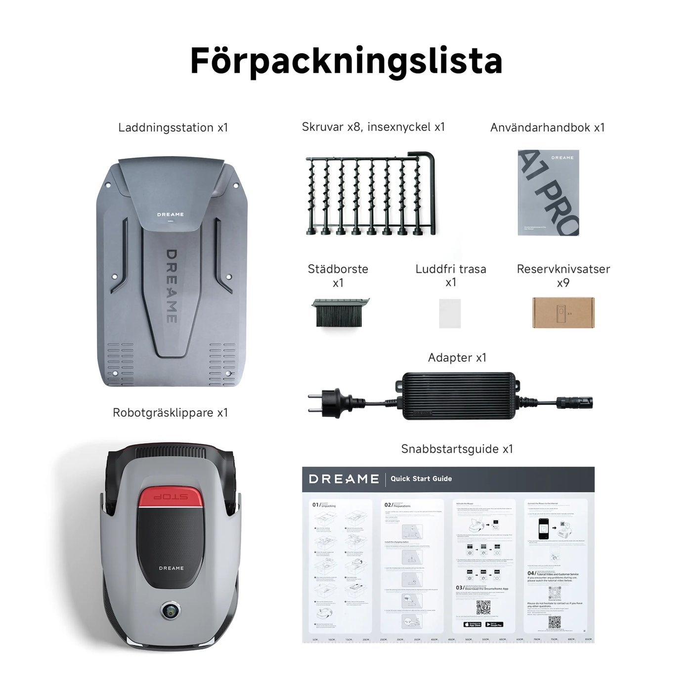 Dreame A1 Pro Robotgräsklippare 2000
