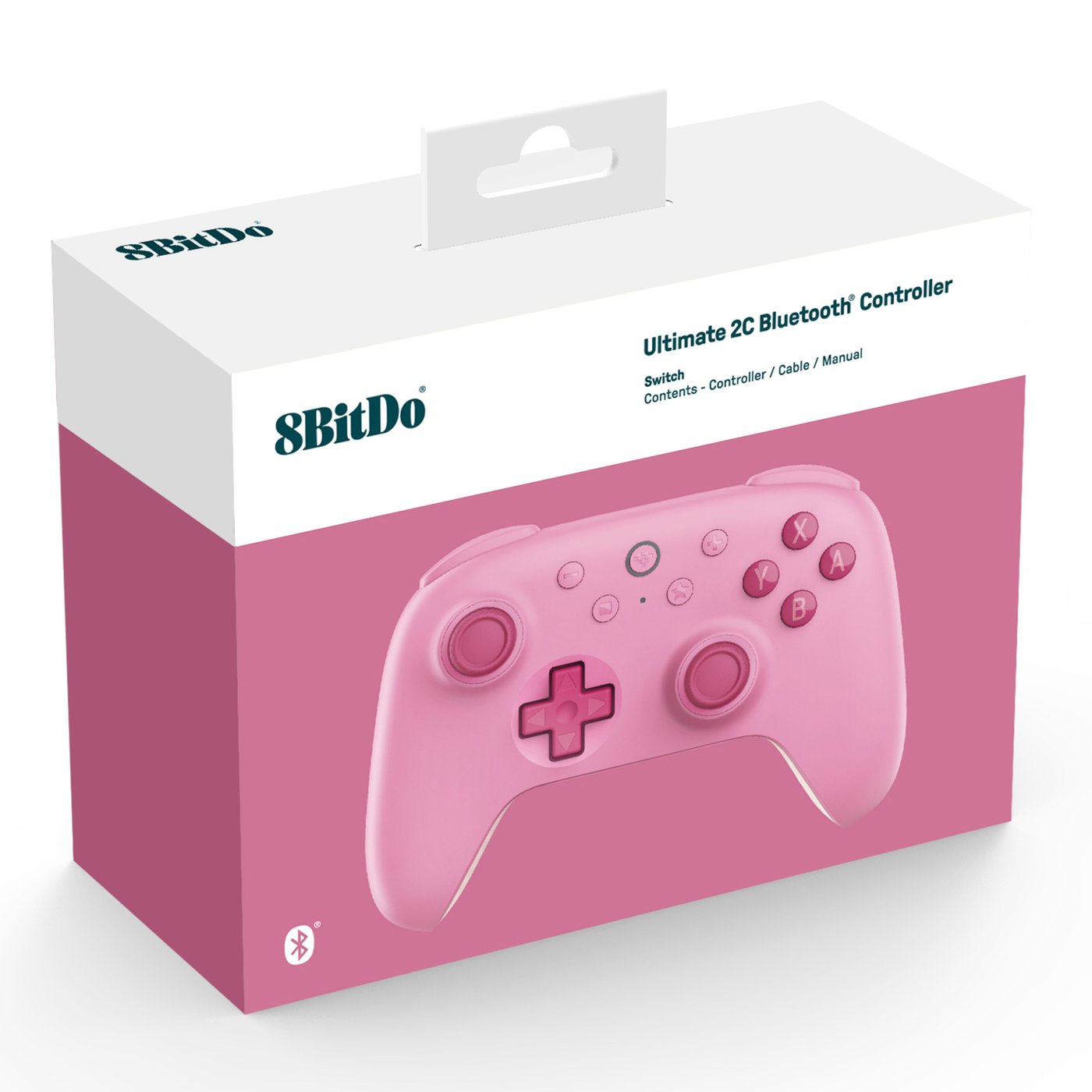 8Bitdo Ultimate 2C Trådløs håndkontroll for Nintendo Switch Rosa