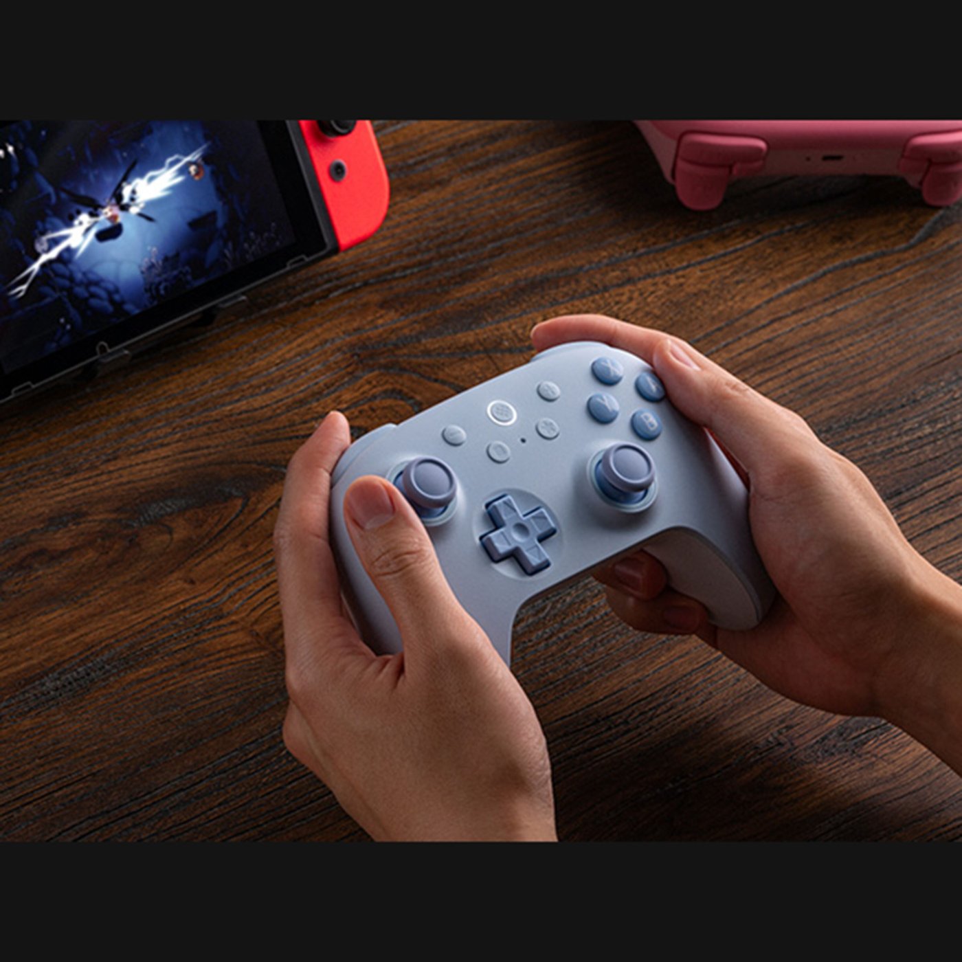8Bitdo Ultimate 2C Trådlös handkontroll för Nintendo Switch och Switch 2 Blå