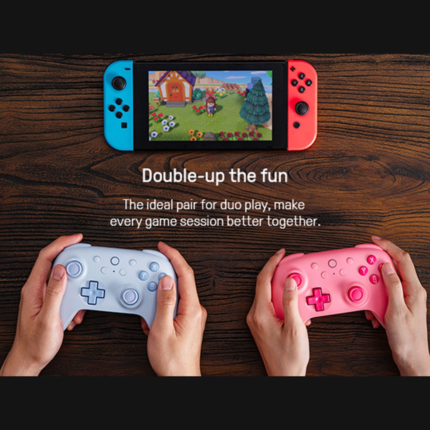 8Bitdo Ultimate 2C Trådlös handkontroll för Nintendo Switch och Switch 2 Blå