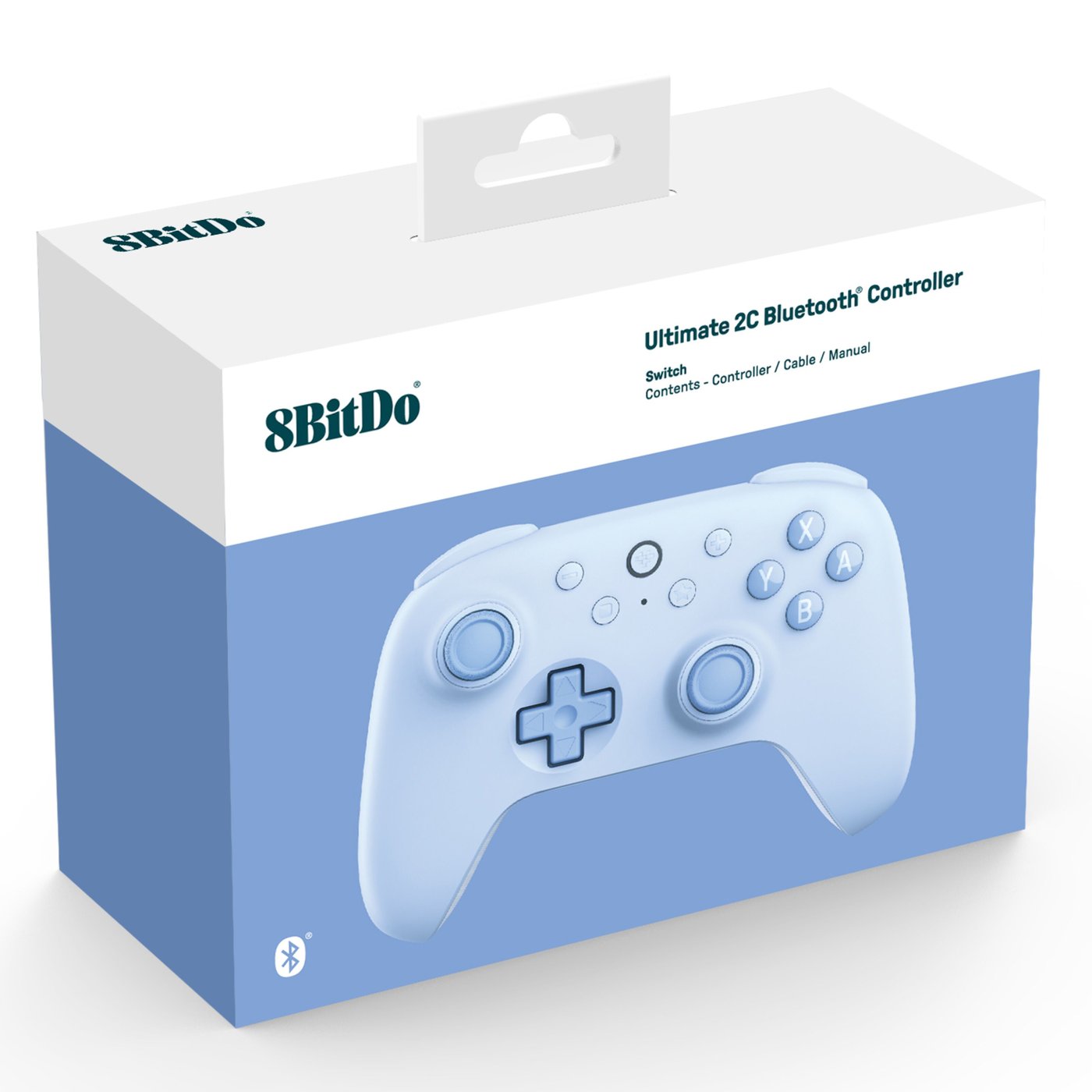 8Bitdo Ultimate 2C Trådlös handkontroll för Nintendo Switch och Switch 2 Blå