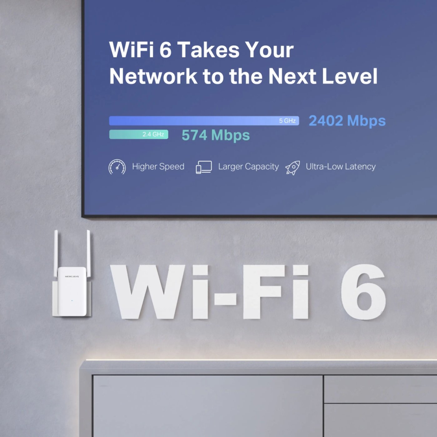 Mercusys ME80X Wi-Fi 6 Repeater AX3000