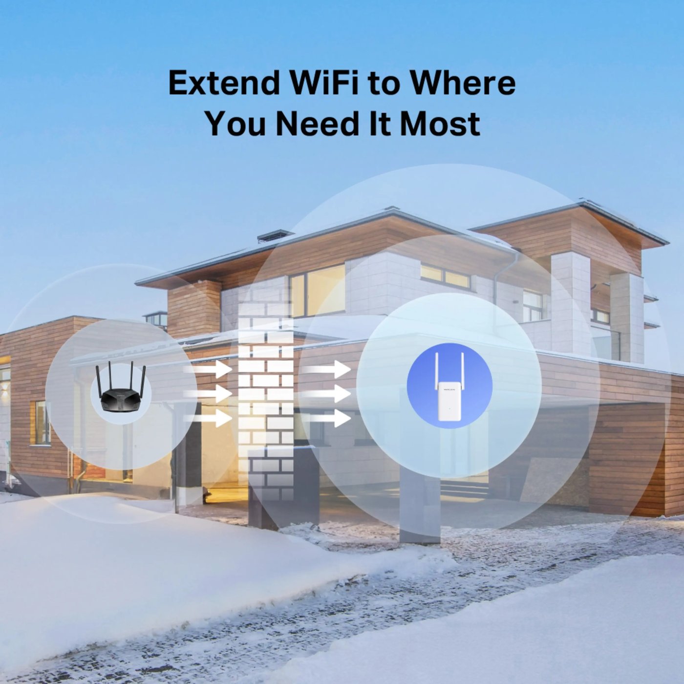 Mercusys ME80X Wi-Fi 6 Repeater AX3000