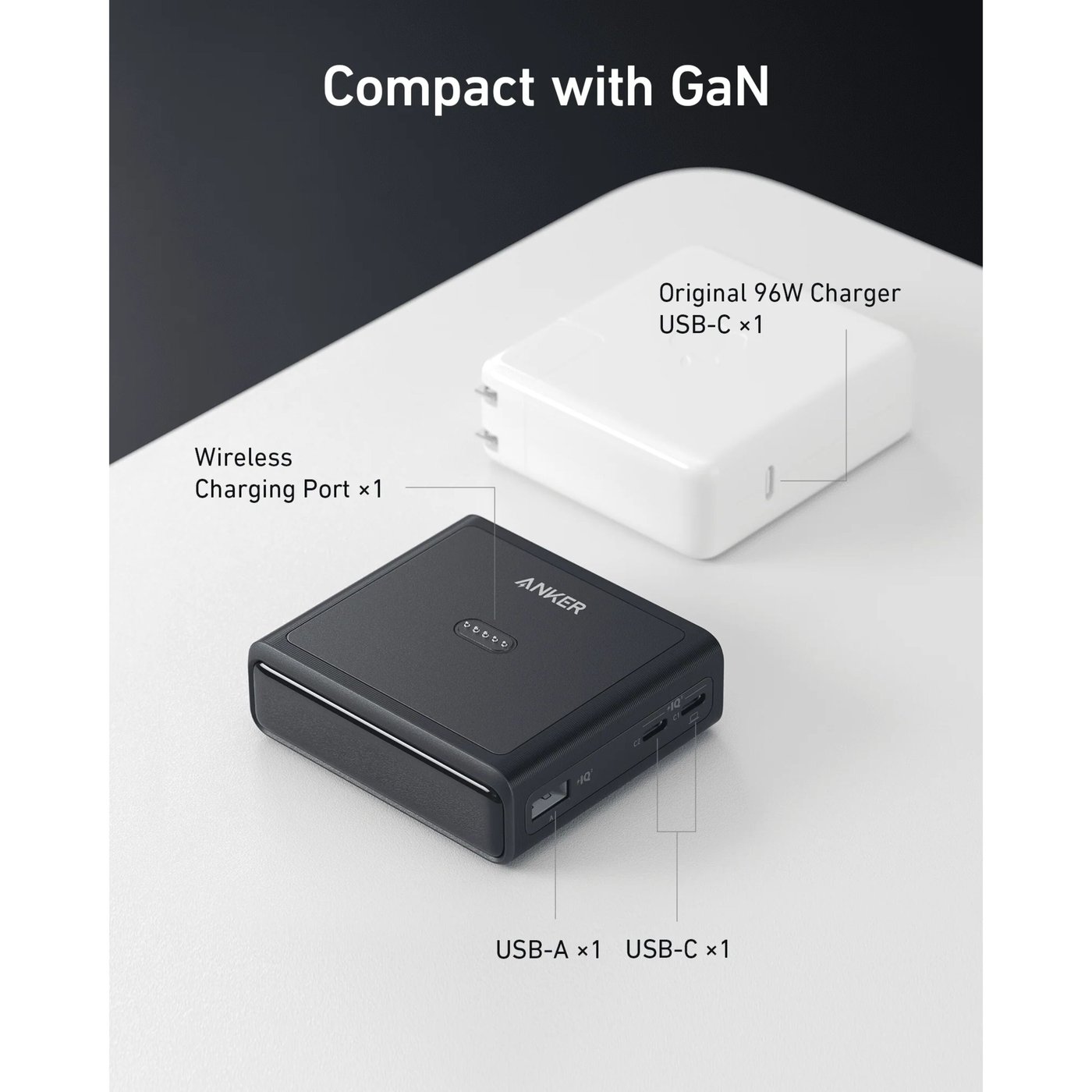 Anker 100W Ladestasjon for Anker Prime Powerbank