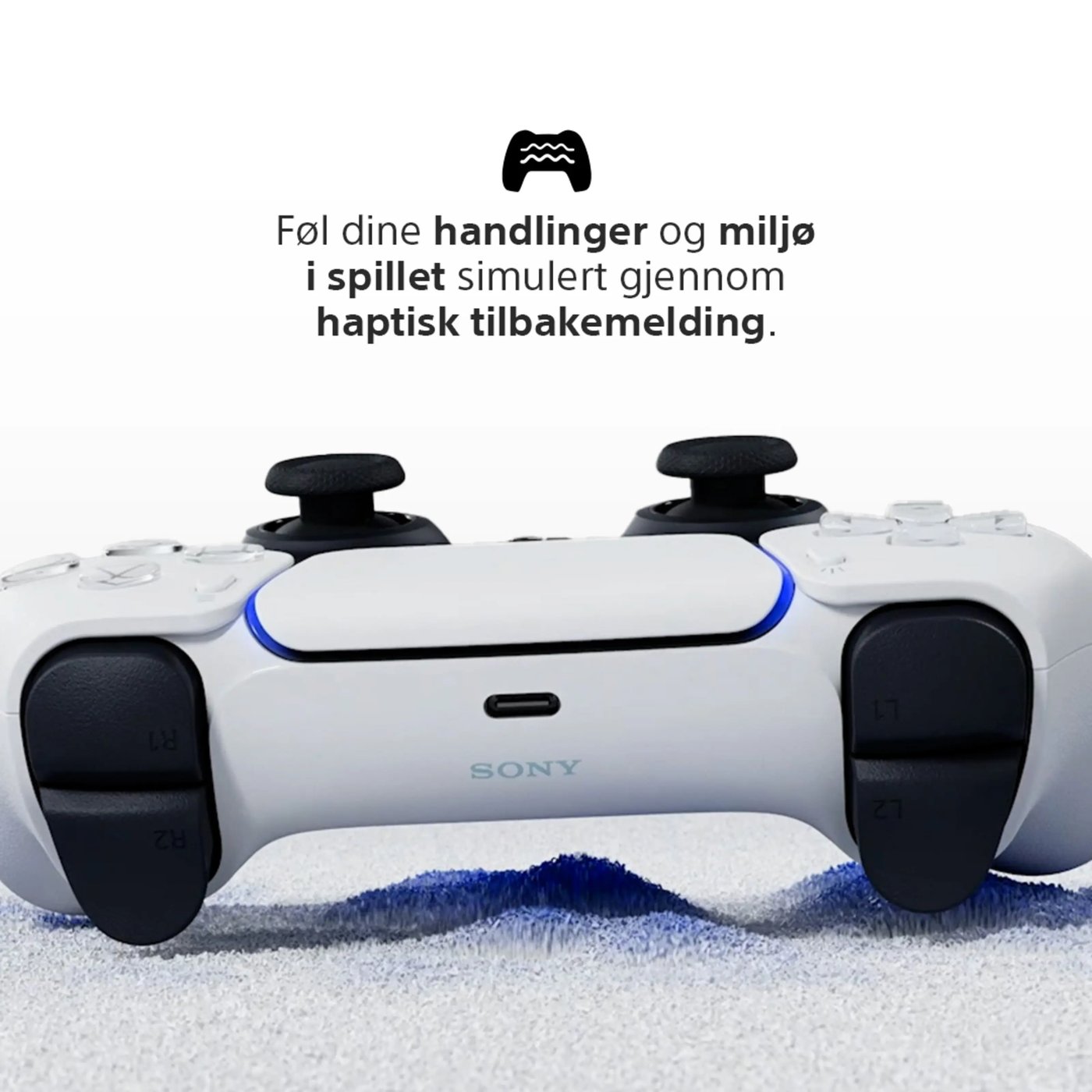 Sony DualSense V2 Trådløs håndkontroller Blå