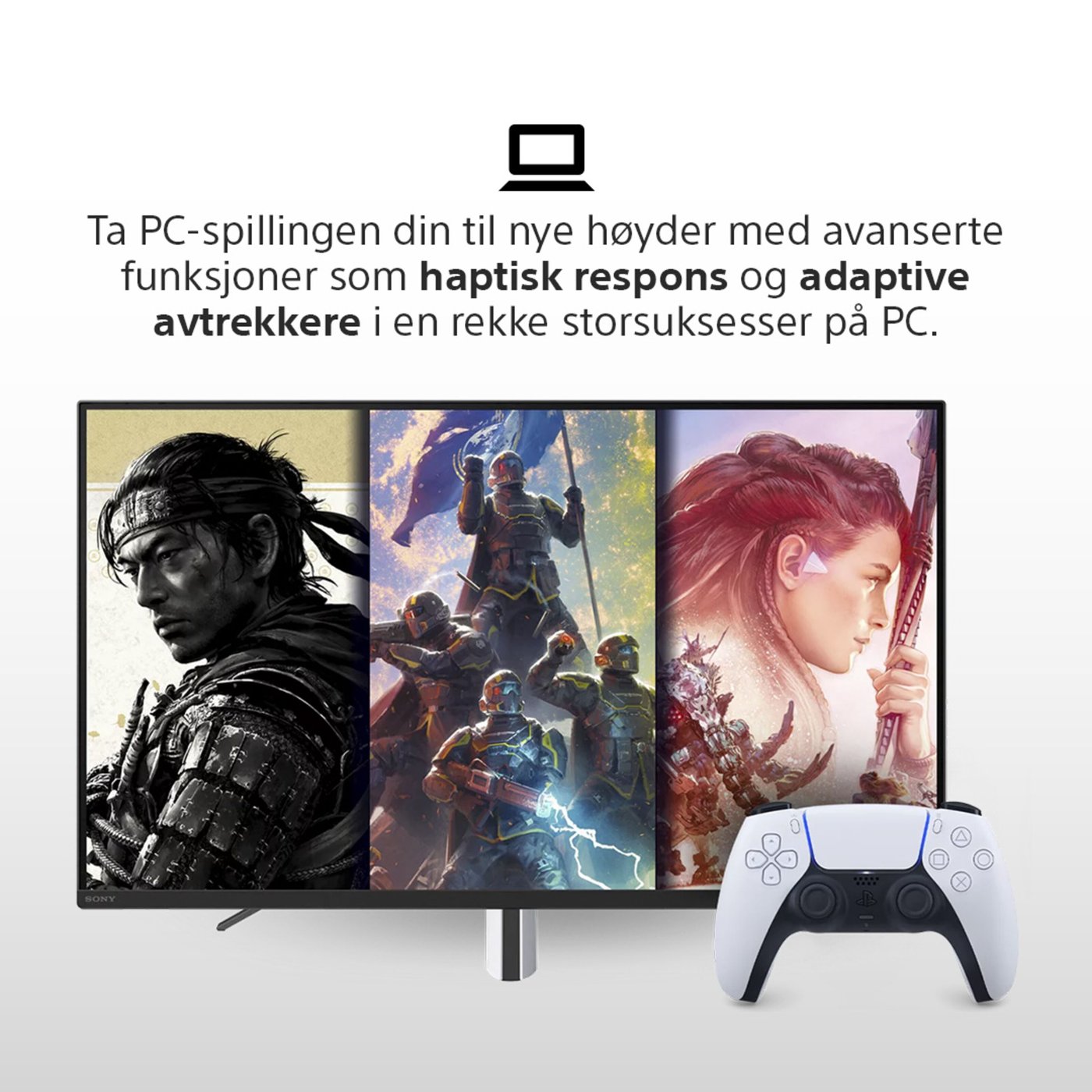 Sony DualSense V2 Trådløs håndkontroller Hvit