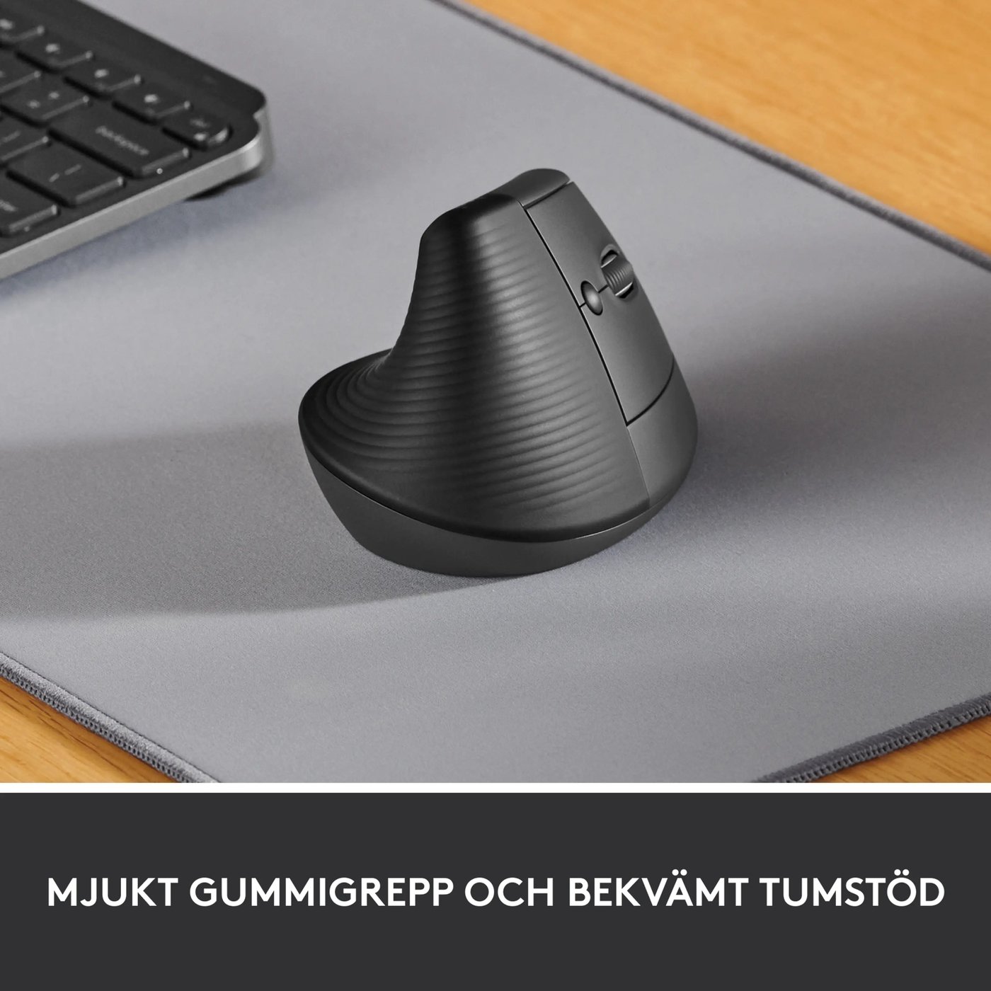 Logitech Lift Vertikal datormus Graphite