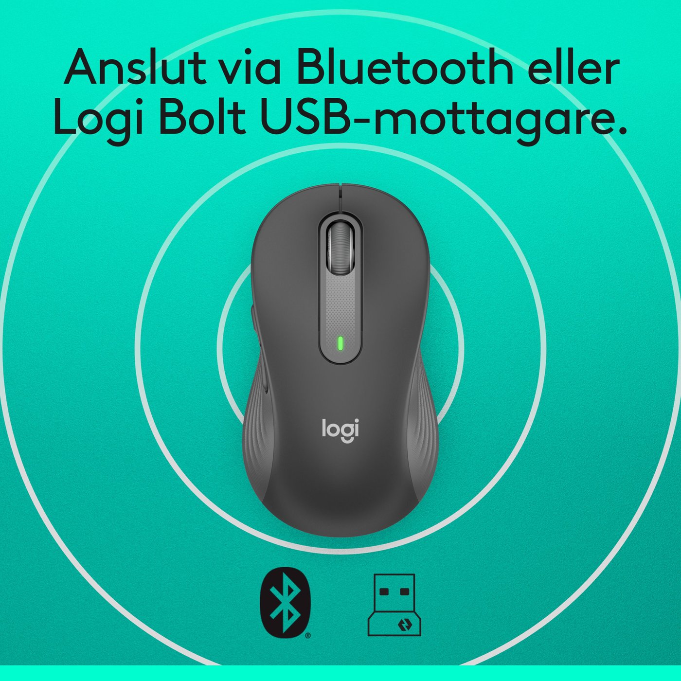 Logitech Signature M650 Trådlös datormus Graphite