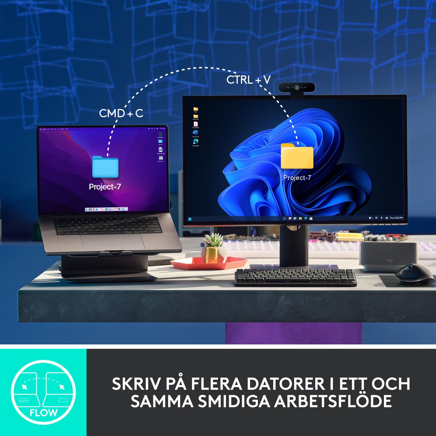 Logitech Mx Mechanical Mekaniskt tangentbord Brown Tactile Quiet