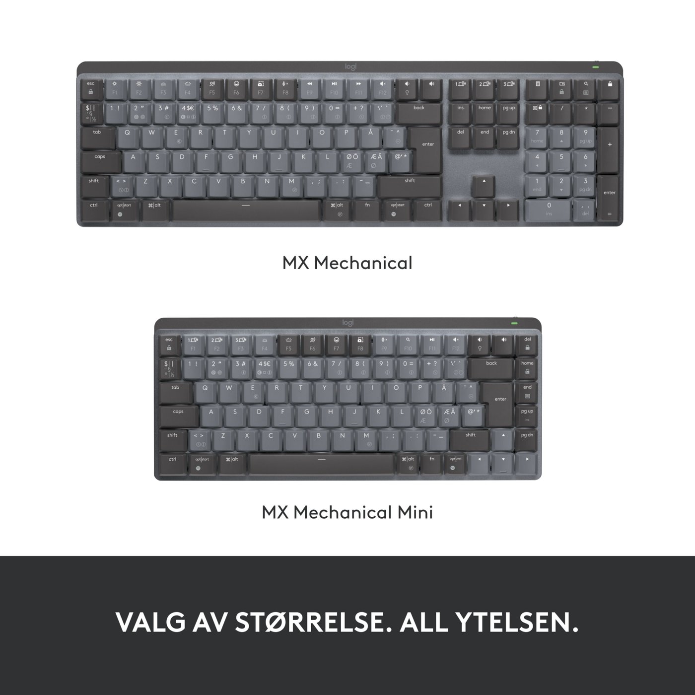 Logitech Mx Mechanical Mekanisk tastatur Brown Tactile Quiet