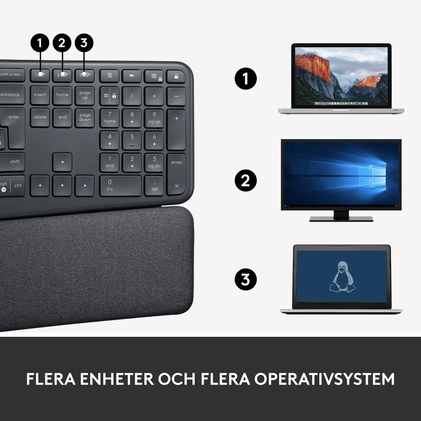 Logitech Ergo K860 Ergonomiskt tangentbord