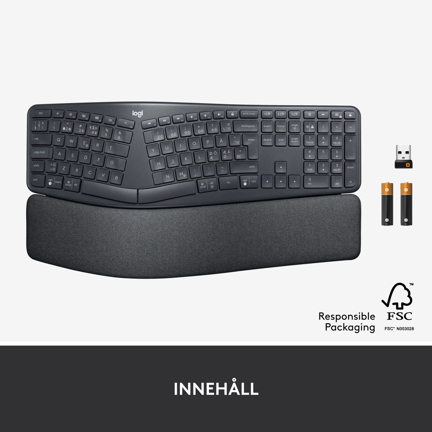 Logitech Ergo K860 Ergonomiskt tangentbord