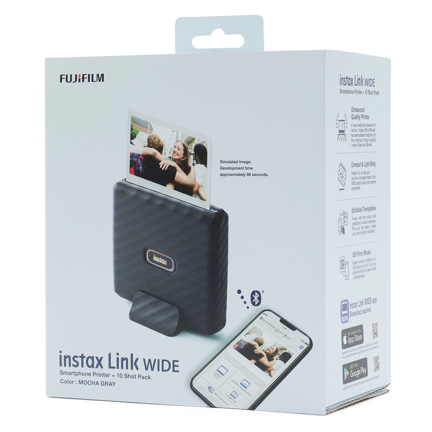 Fujifilm instax Link WIDE grå startpaket