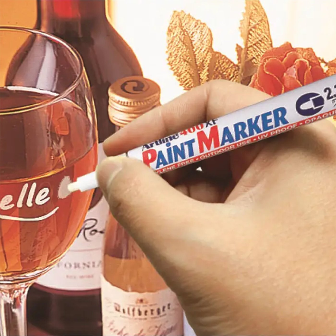 Artline Merkepenn 400XF - Hvit