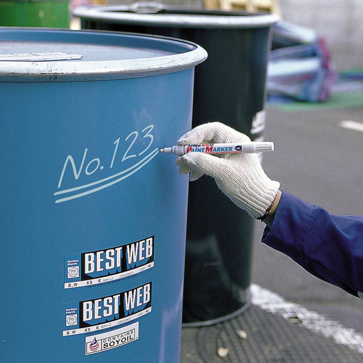 Artline Merkepenn 400XF - Hvit