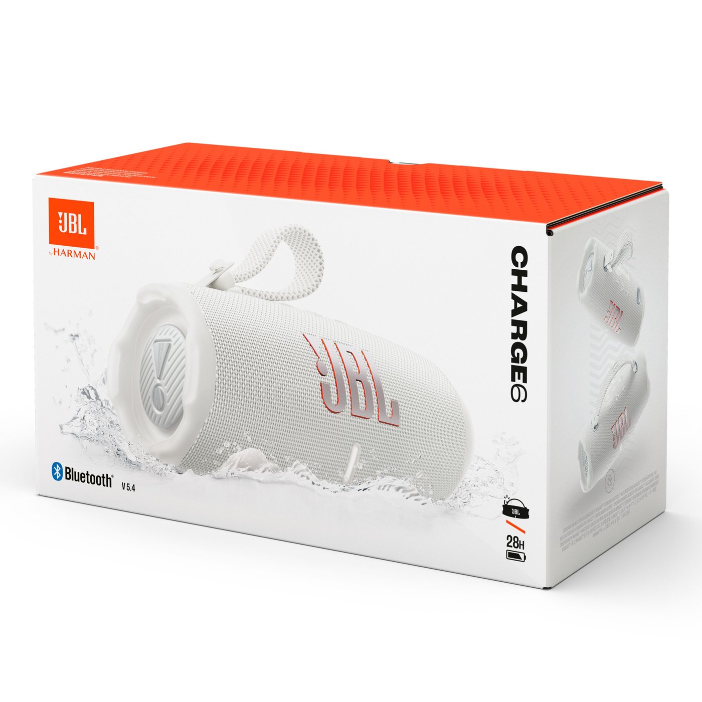 JBL Charge 6 Portabel høyttaler Hvit