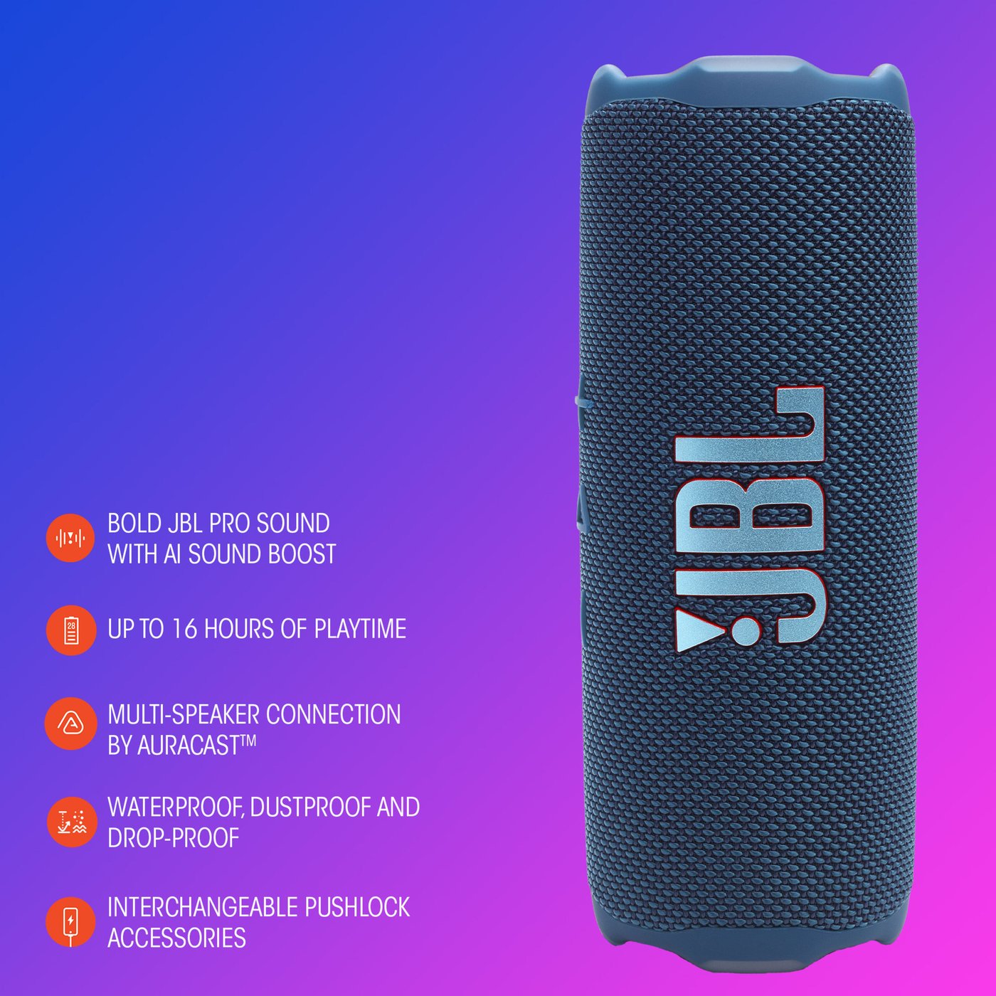 JBL Flip 7 Portabel trådlös högtalare Blå