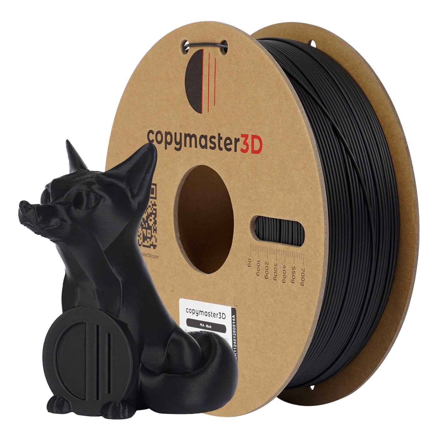 Copymaster3D PLA-filament för 3D-skrivare 1,75 mm Svart