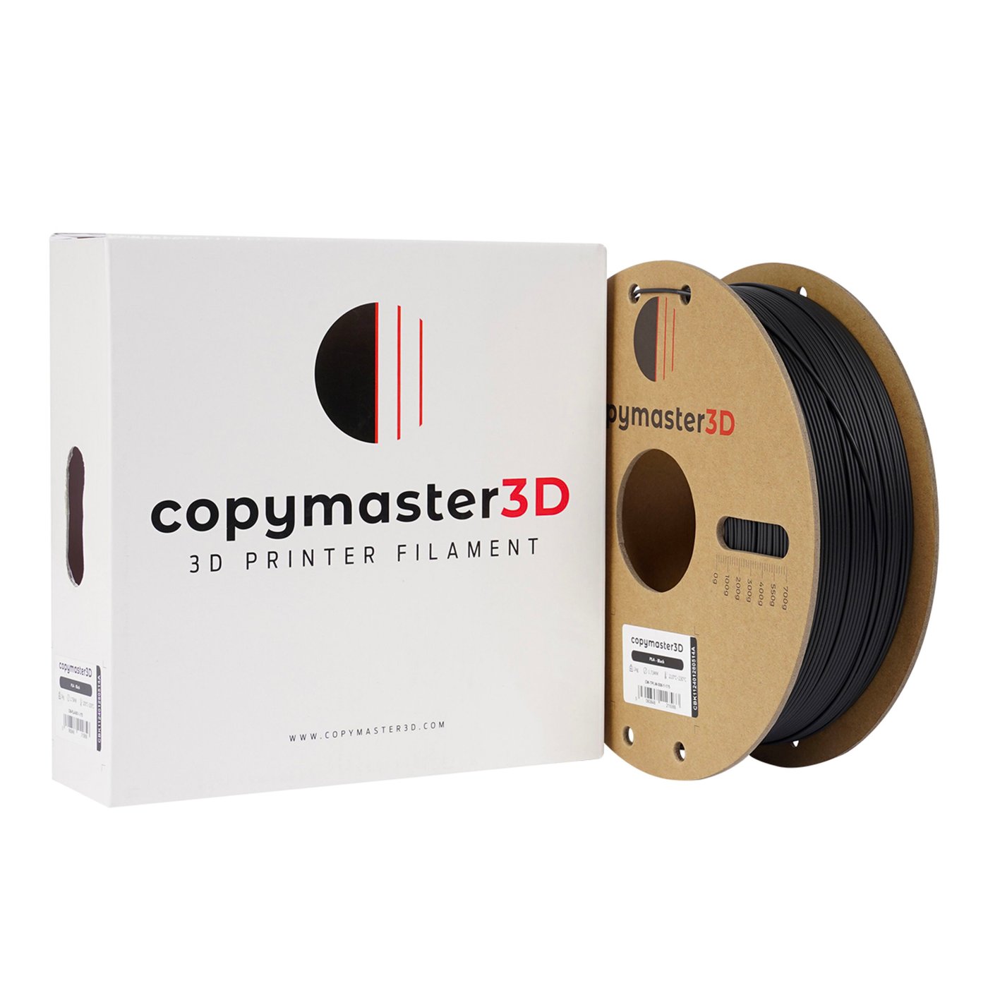 Copymaster3D PLA-filament för 3D-skrivare 1,75 mm Svart
