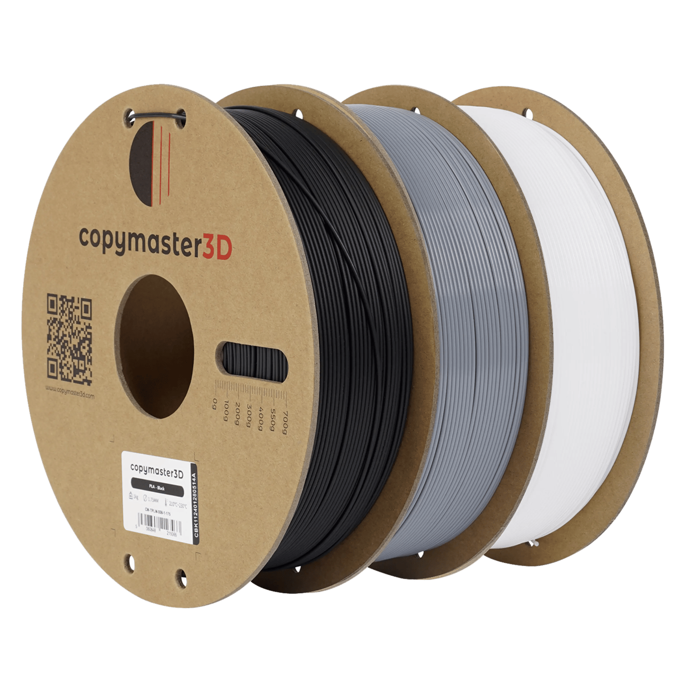 Copymaster3D PLA-filament för 3D-skrivare 1,75 mm Grå