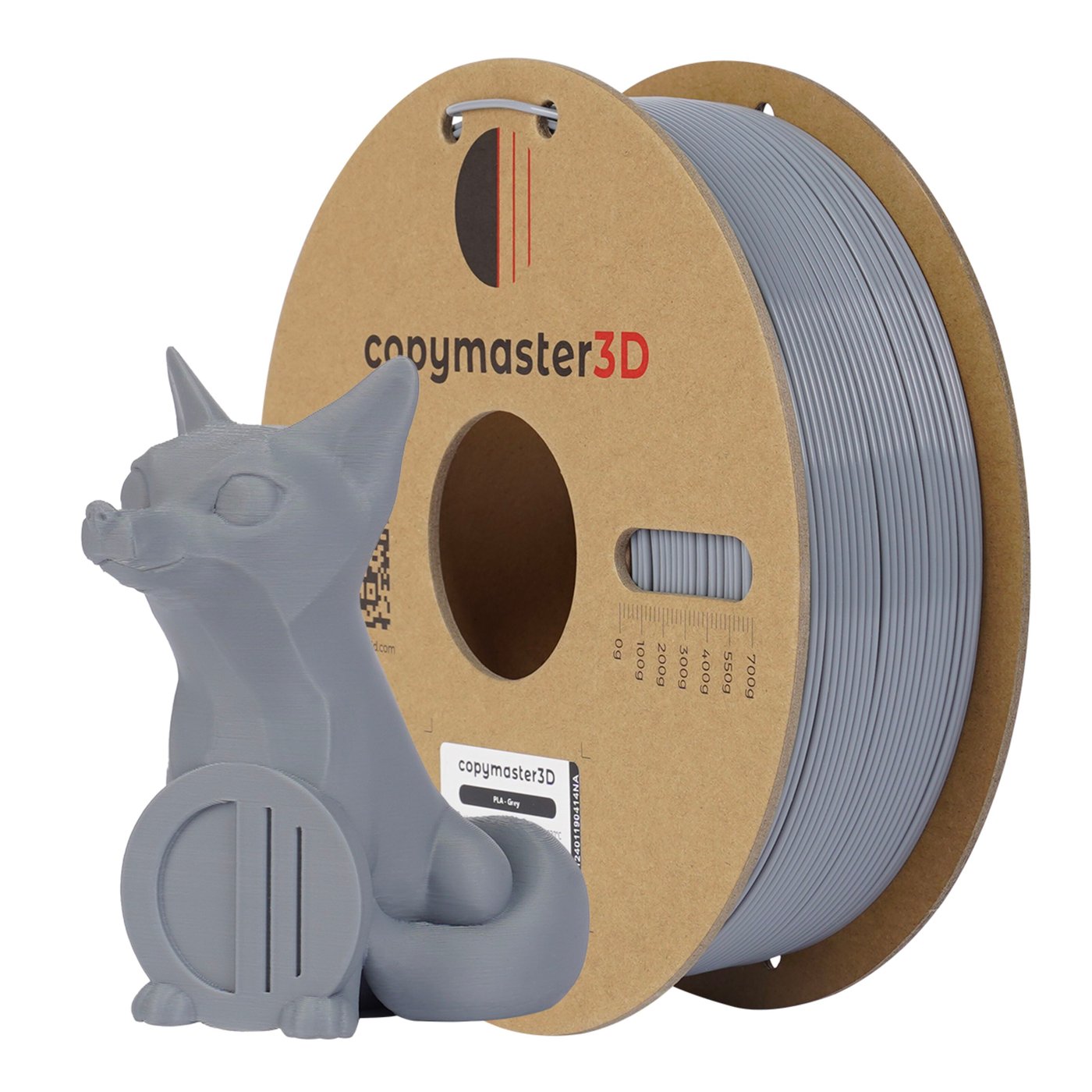 Copymaster3D PLA-filament för 3D-skrivare 1,75 mm Grå