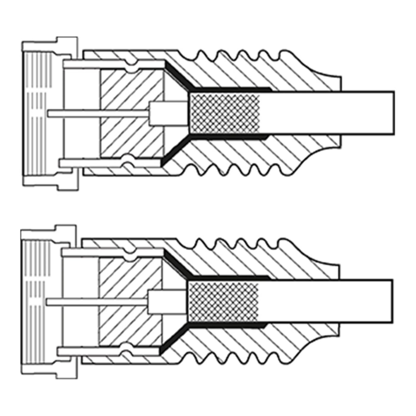 F-kabel - Hvit 15 m