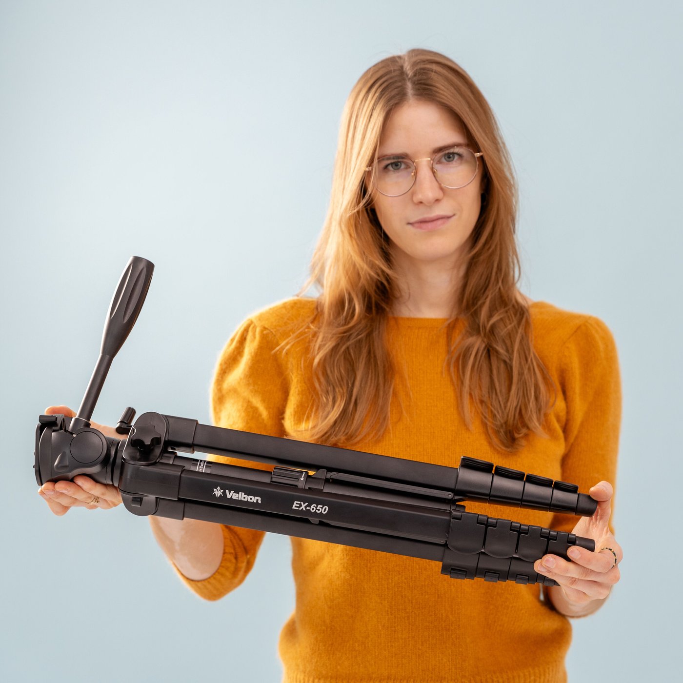 Velbon EX-650 med mobilhållare