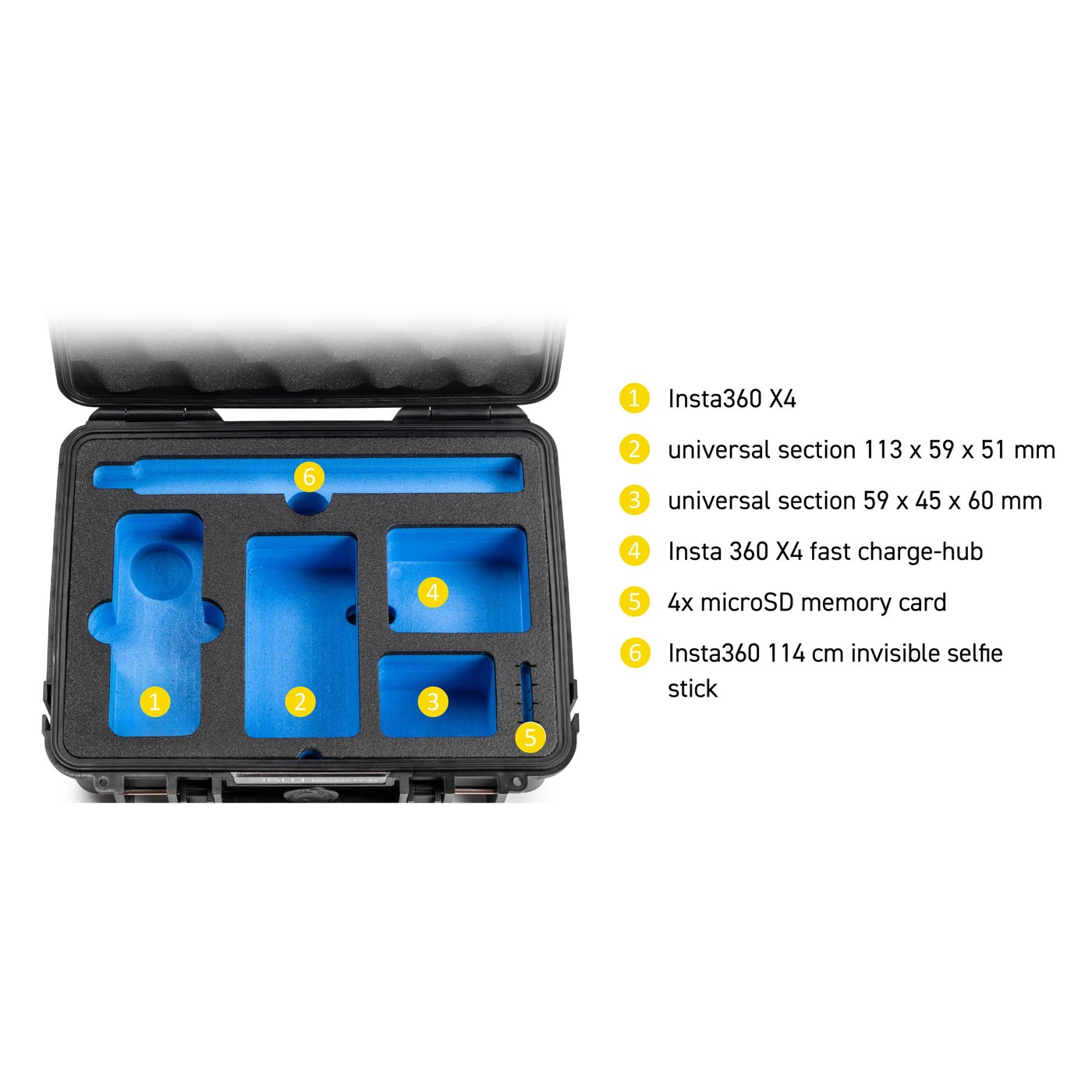 BW Outdoor Case Type 1000 for Insta360 X4