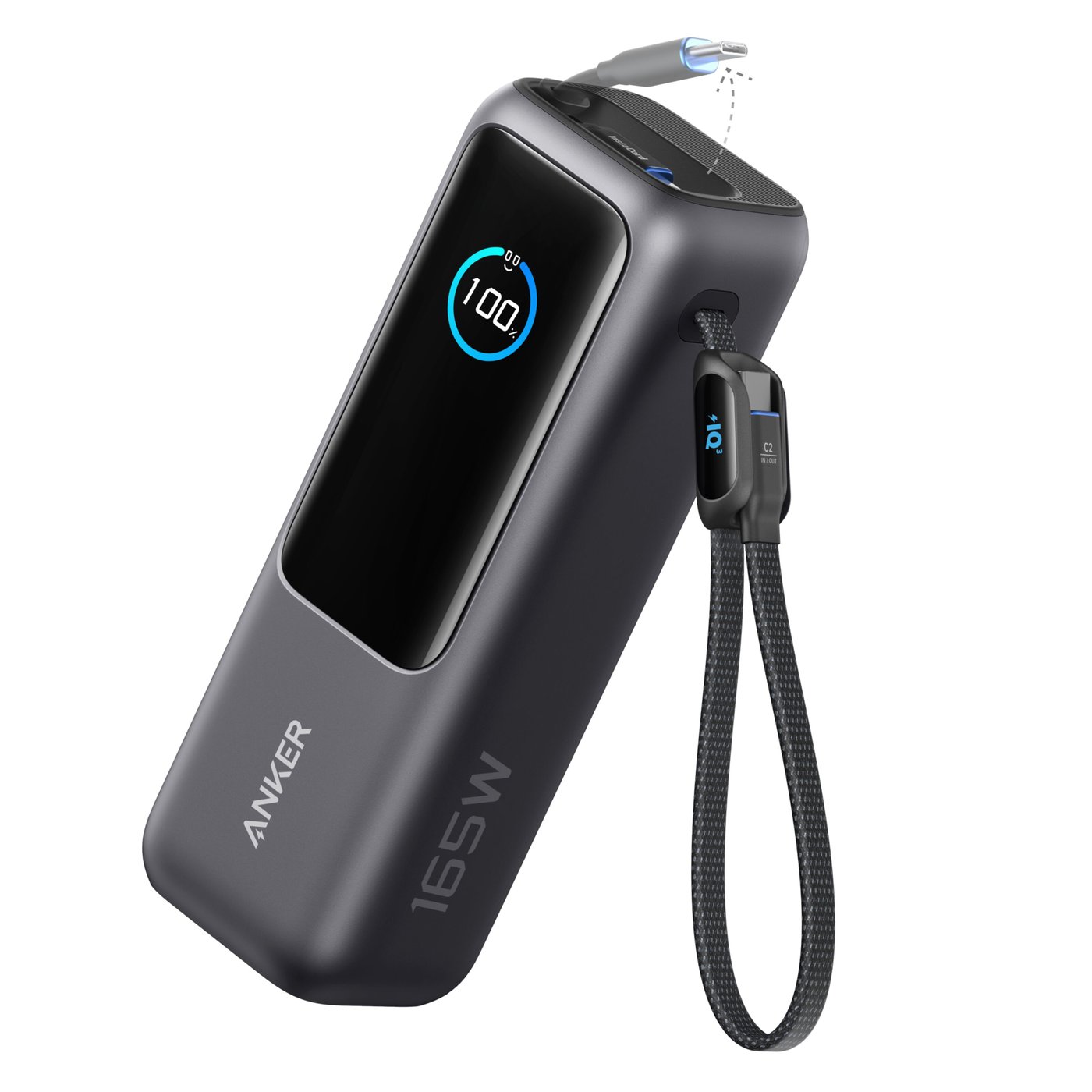 Anker Powerbank 165 W 25000 mAh med kablar