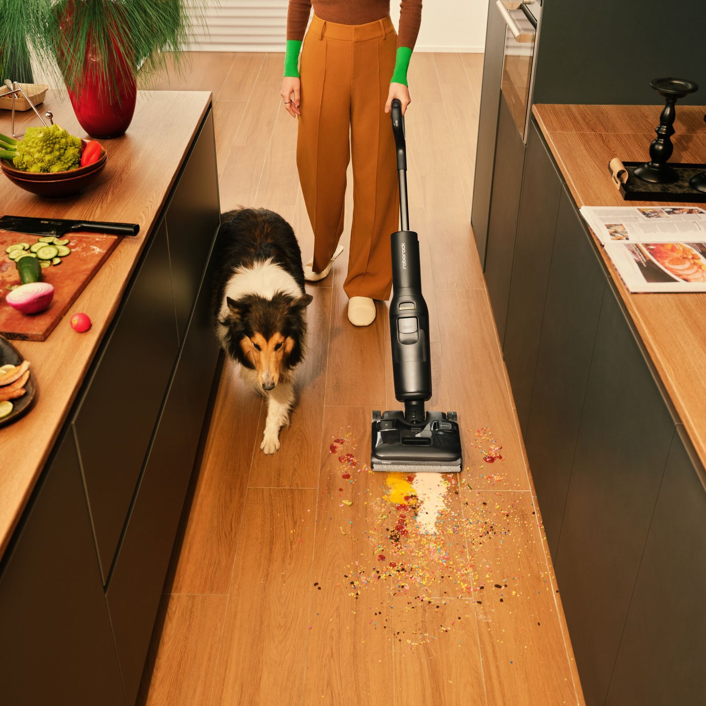 Roborock F25 ACE Combo Skaftdammsugare Svart