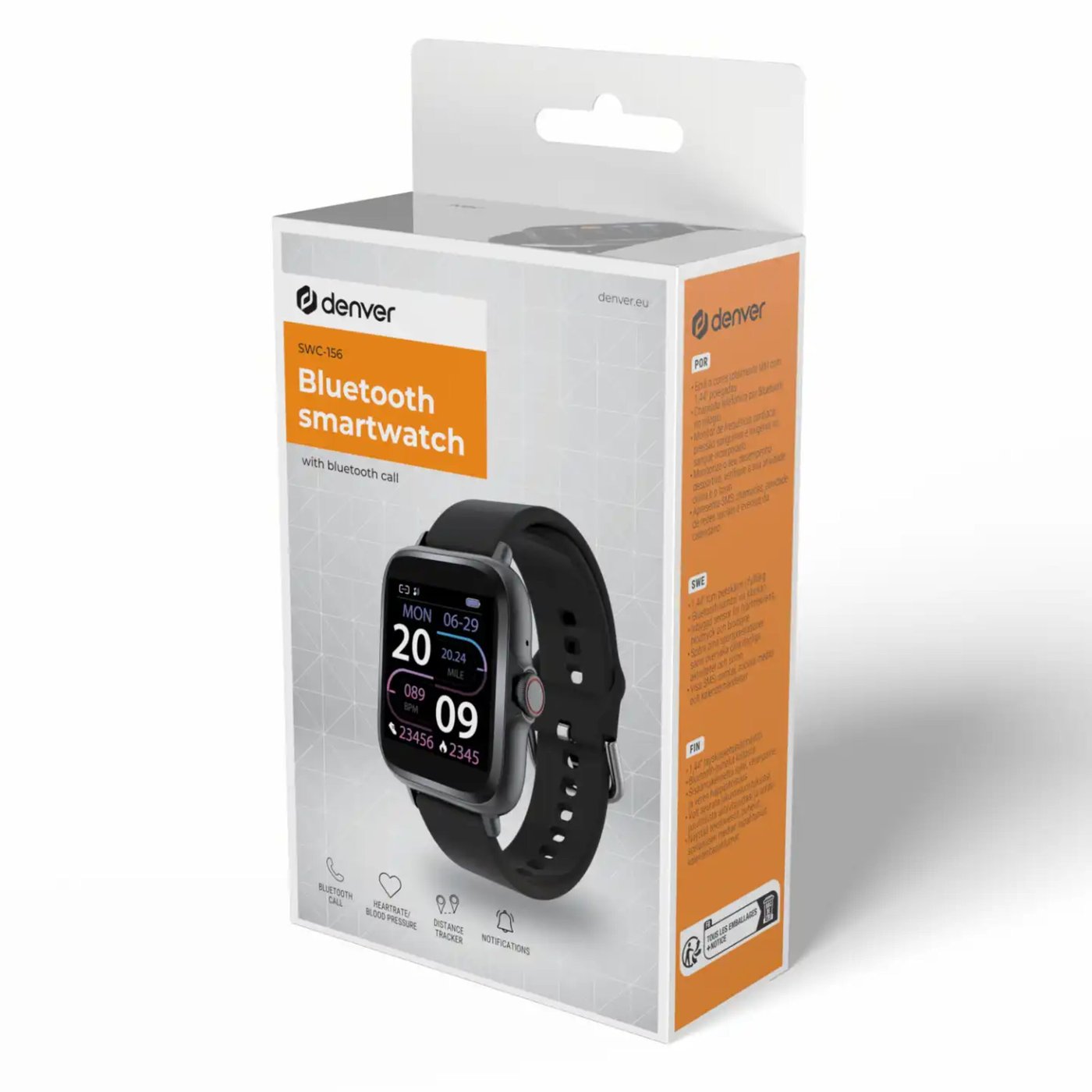 Denver SWC-156MK2 Smartklokke Svart