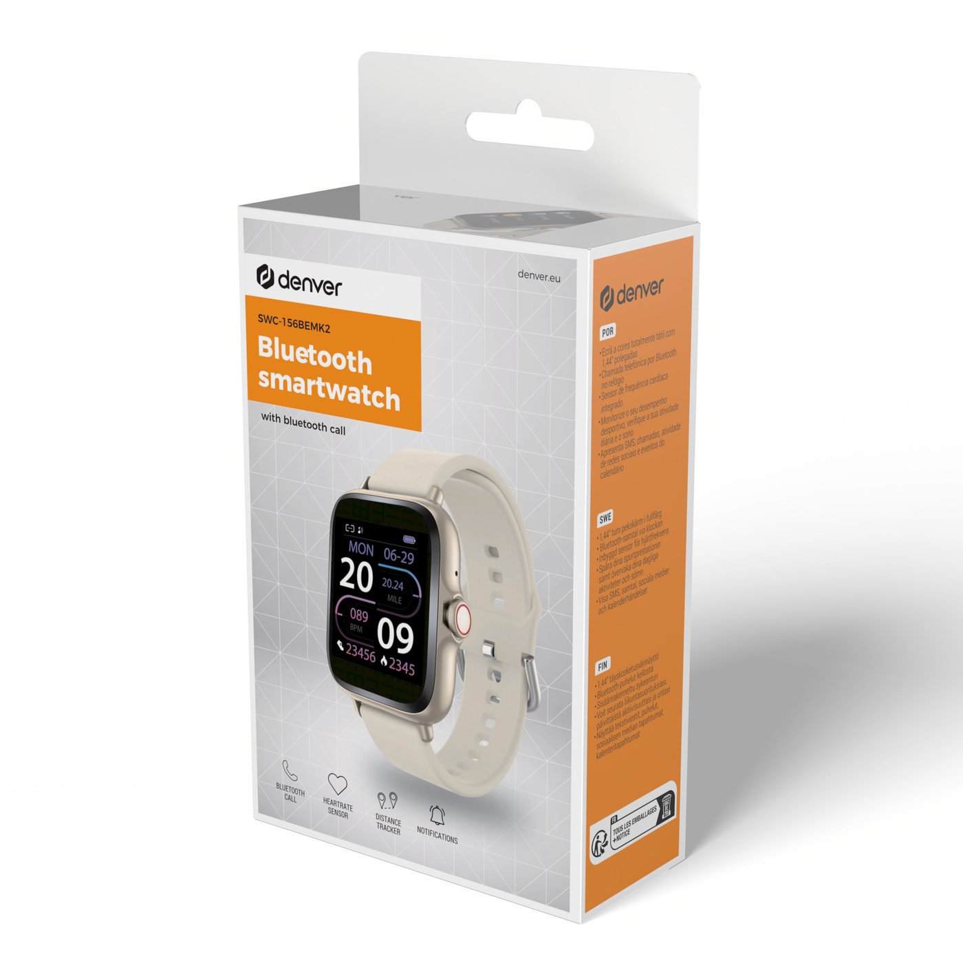 Denver SWC-156MK2 Smartklokke Hvit