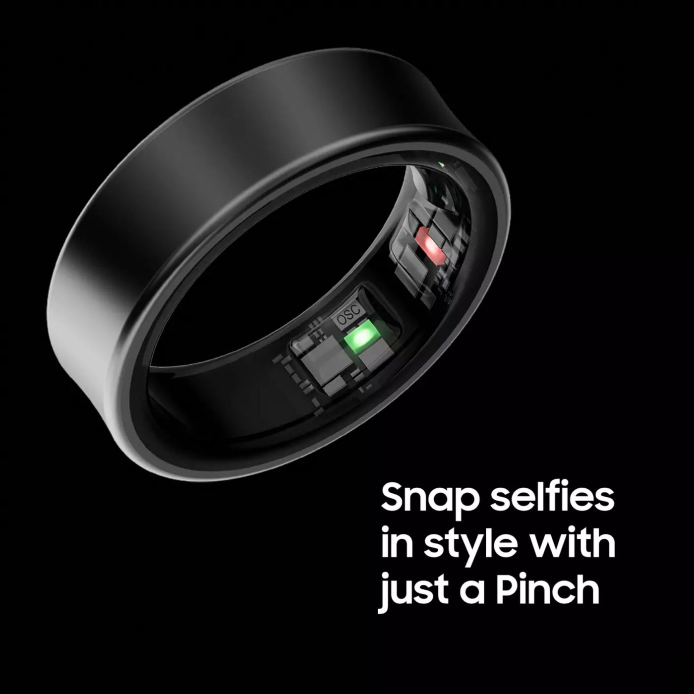 Samsung Galaxy Ring - Titanium Black Størrelse 13