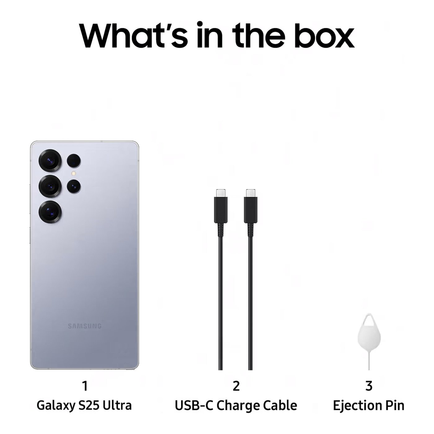 Samsung Galaxy S25 Ultra 256GB Titan Silverblå