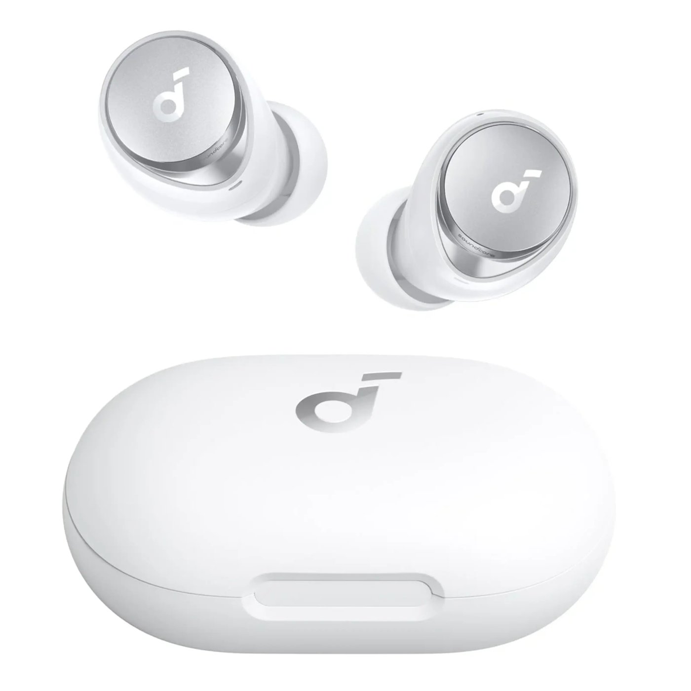 Soundcore Space A40 trådlösa hörlurar med brusreducering Vit