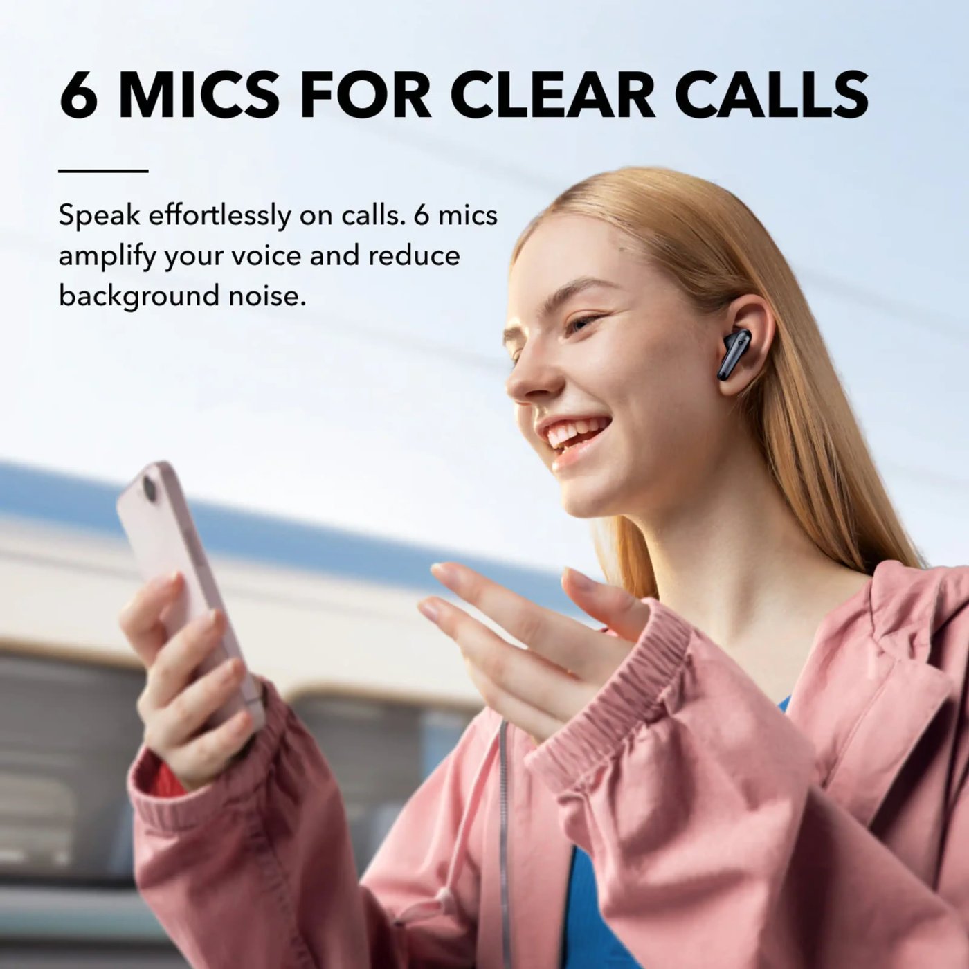 Soundcore Liberty 4 NC trådløse hodetelefoner med støyreduksjon Velvet Black