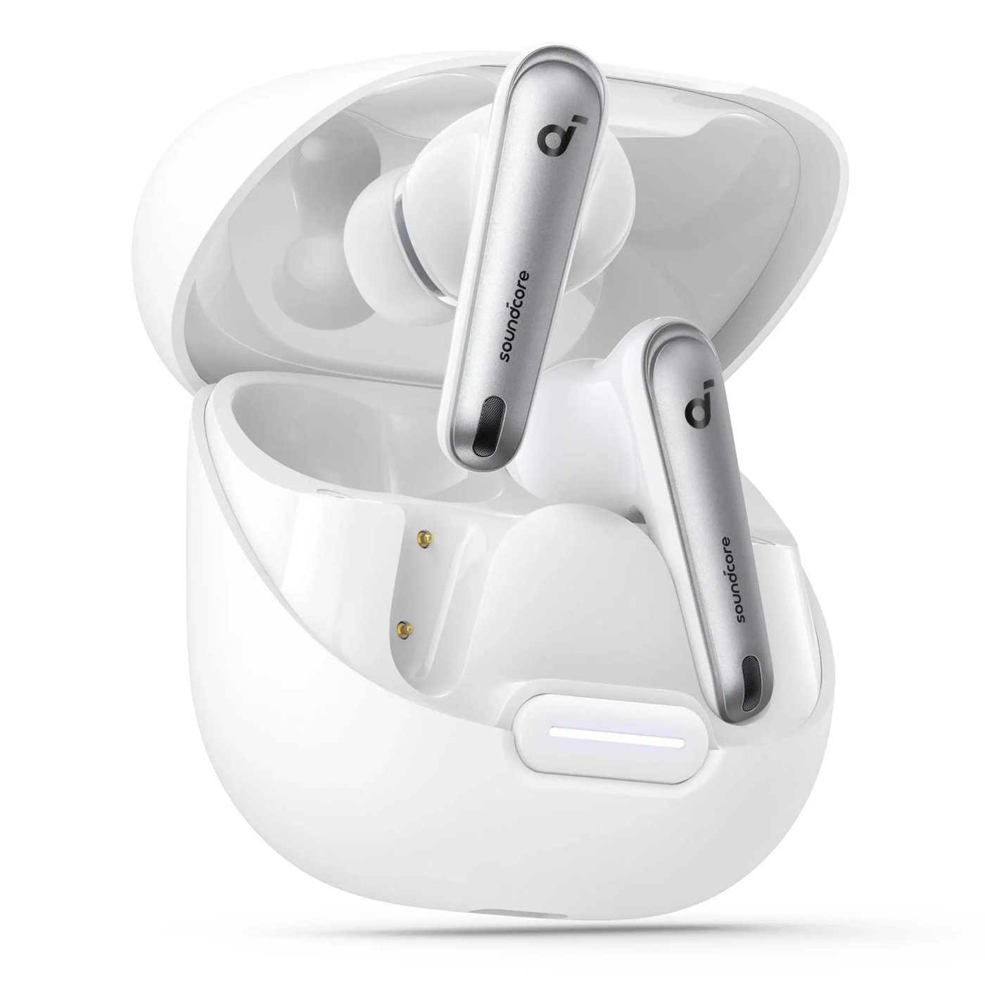Soundcore Liberty 4 NC trådlösa hörlurar med brusreducering Clear White