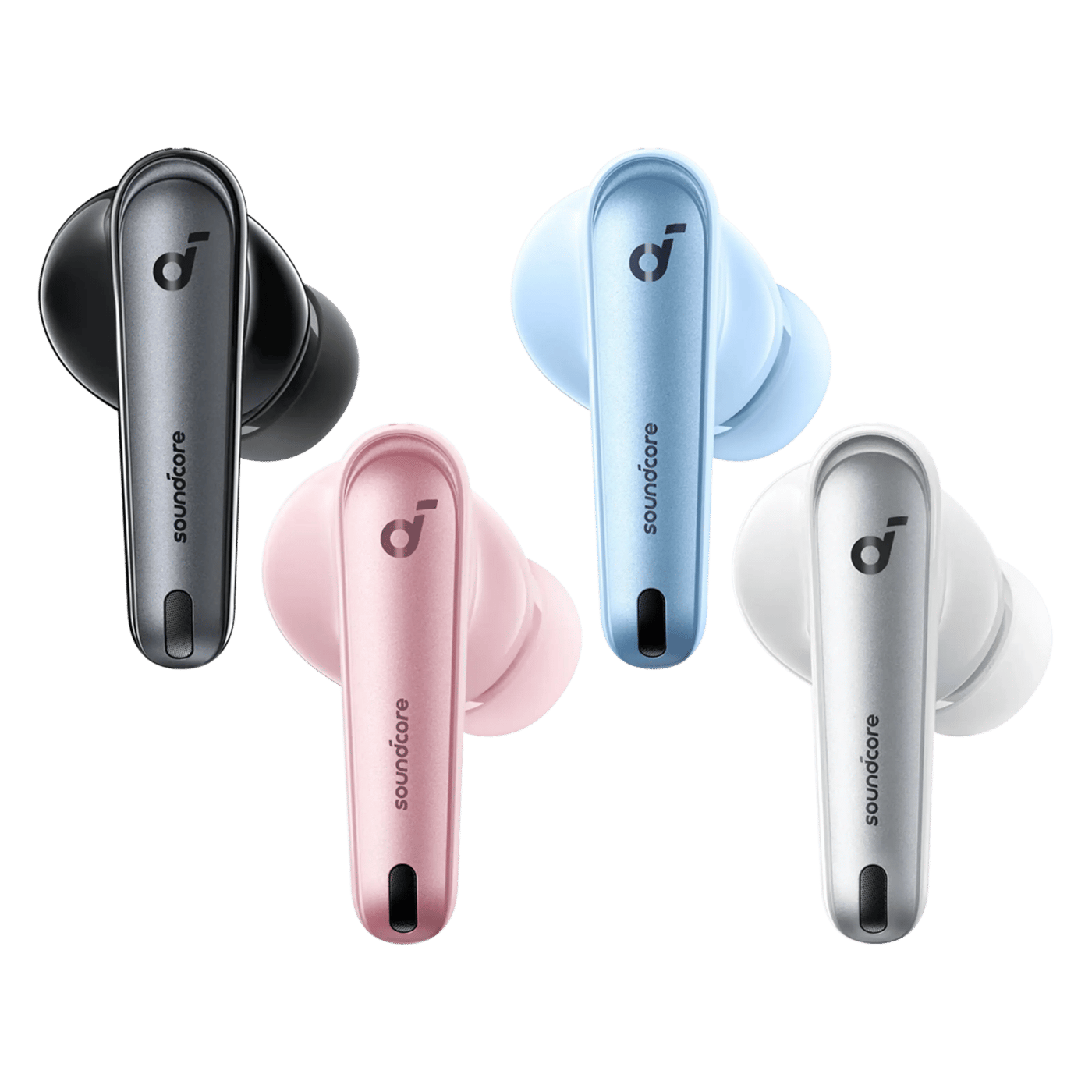 Soundcore Liberty 4 NC trådløse hodetelefoner med støyreduksjon Light Blue