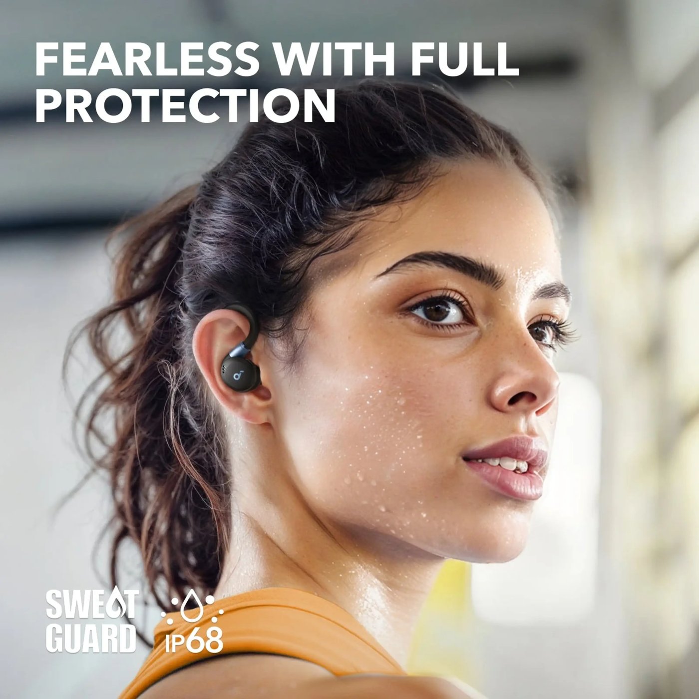 Soundcore Sport X20 trådløse hodetelefoner med støyreduksjon Svart